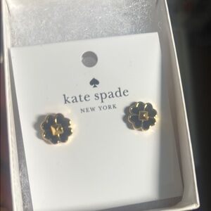 Kate Spade Black Flower Earrings